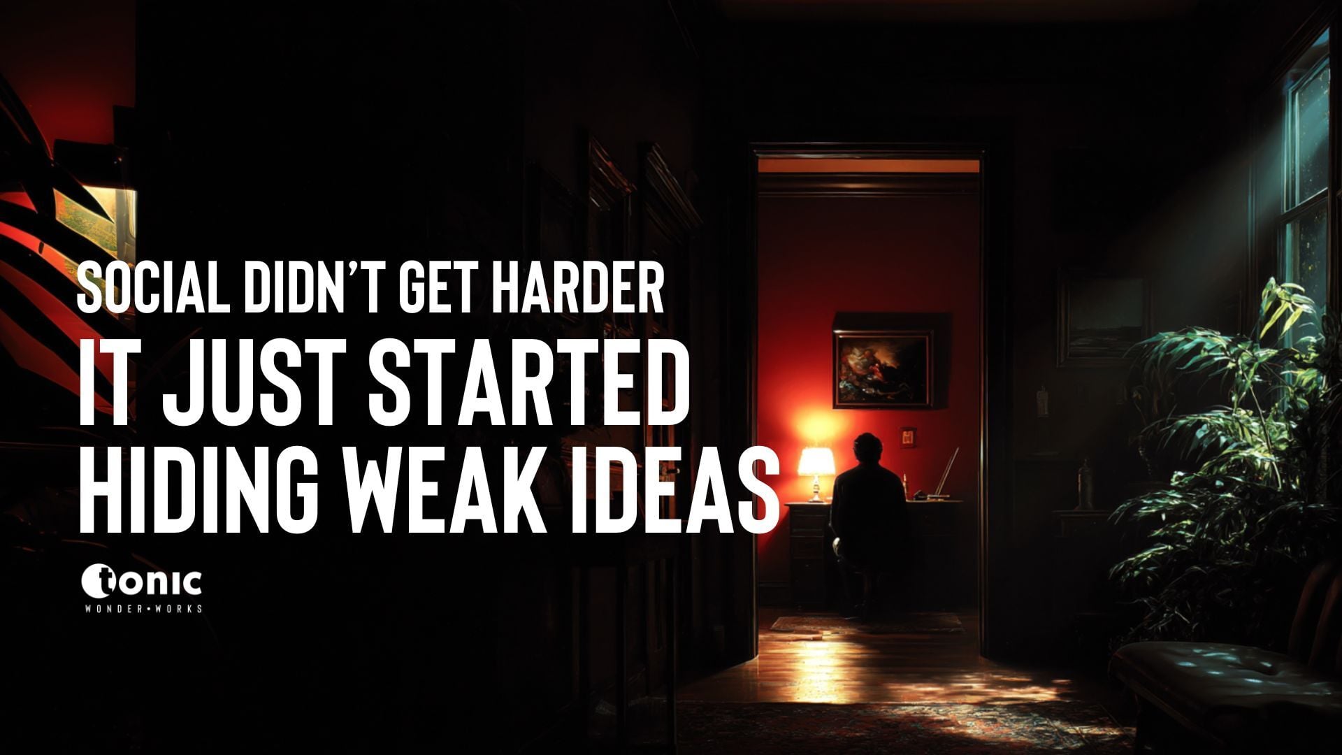 Hiding weak ideas